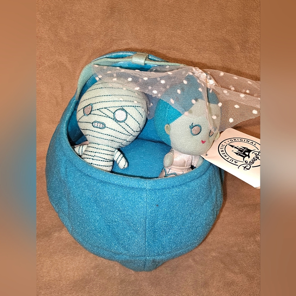 NWT Disney Parks Haunted Mansion Ride Plush Doom Buggy with the Bride an…